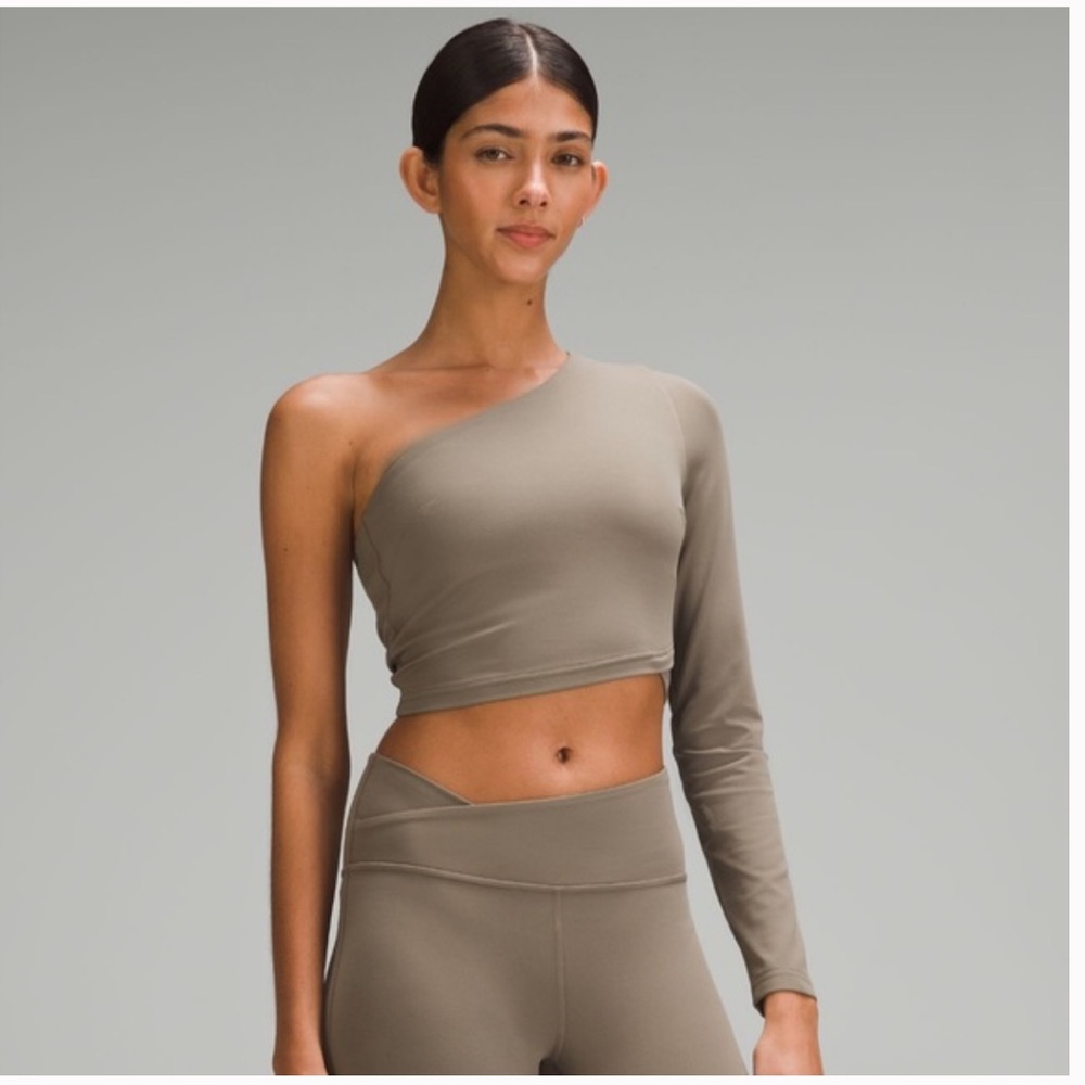 lululemon athletica Align Asymmetrical Long Sleeve Nomad Brown